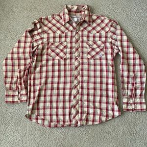 Mens Pearl Snap Wrangler Shirt